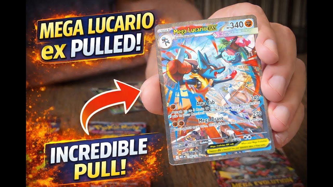 🔥 INSANE PULL! Mega Lucario ex from the Mega Charizard X ex Ultra Premium Collection 🔥