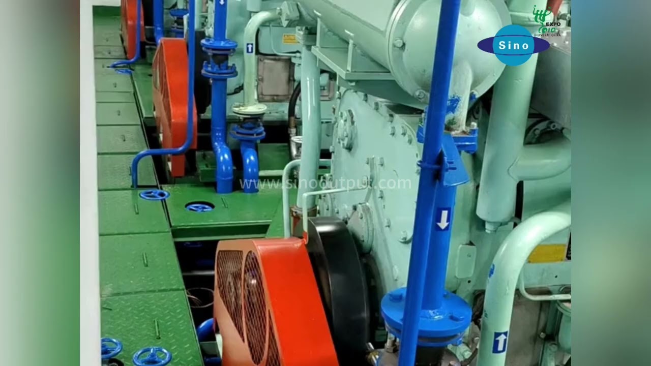 Sinooutput Zichai marine engine well installed