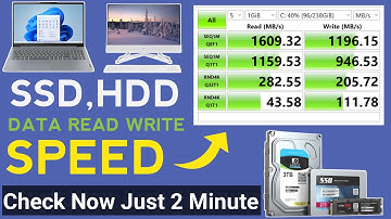 How To Check SSD HDD Read And Write Speed |PC Mein SSD HDD Read Write Speed Kaise Check Kare