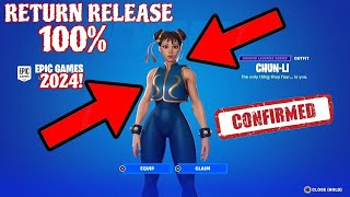 CHUN LI SKIN RETURN DATE in FORTNITE ITEM SHOP! (Street Fighter Bundle Returning)