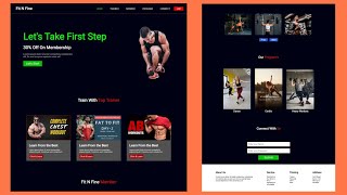 Gym Website Using HTML CSS and JavaScript in Hindi | Gym Website Using HTML and CSS