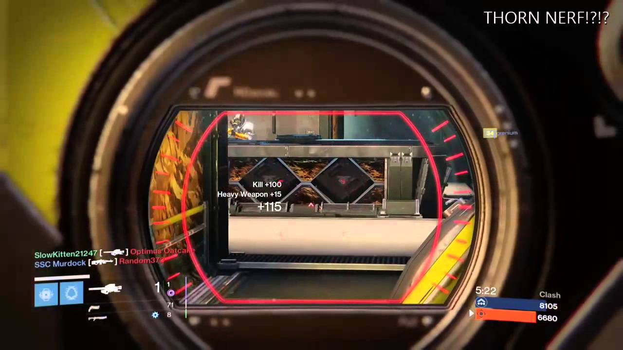 Destiny: THORN NERF ANSWERS