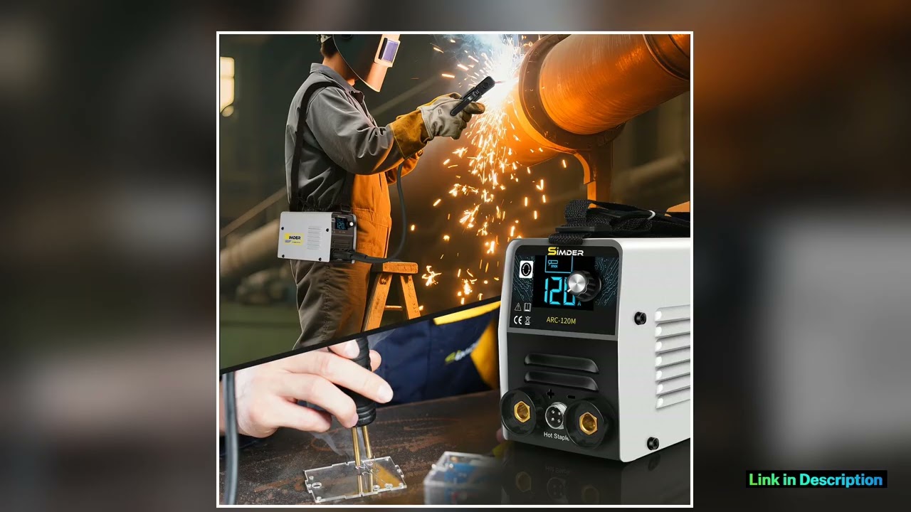 SSIMDER Stick Welder Plastic Welder 2 in 1 Welding Machine ARC120M 110V MMA ARC Welder Machine dc