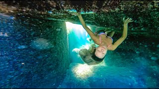 Sea Nymph In An Underwater Cave