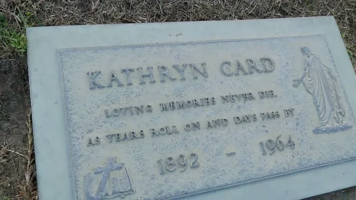 Actress Kathryn Card Grave I Love Lucy Mrs. McGill...