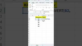 CONVERT Kilometer to Meter in Excel | Majid Mazin
