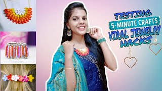 TESTING OUT VIRAL JEWELRY HACKS by 5 minute crafts [TAMIL]