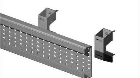 How to mount Unex insulating cable tray 66 on an insulating vertical support