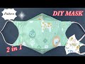 DIY Breathable Face Mask 2 in 1 Easy Pattern Sewing Tutorial | Best Fit Beautiful Face Mask