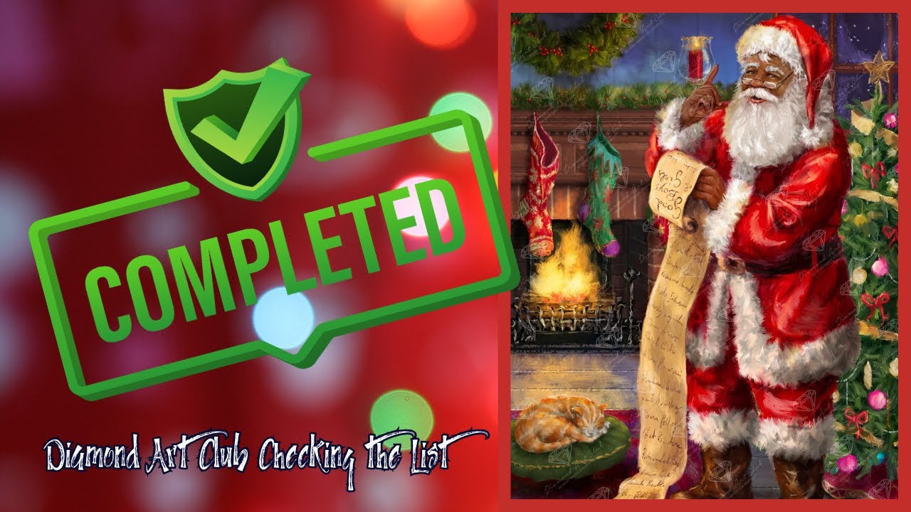 Diamond Art Painting|Checking the List from Diamond Art Club - PROJECT COMPLETE!