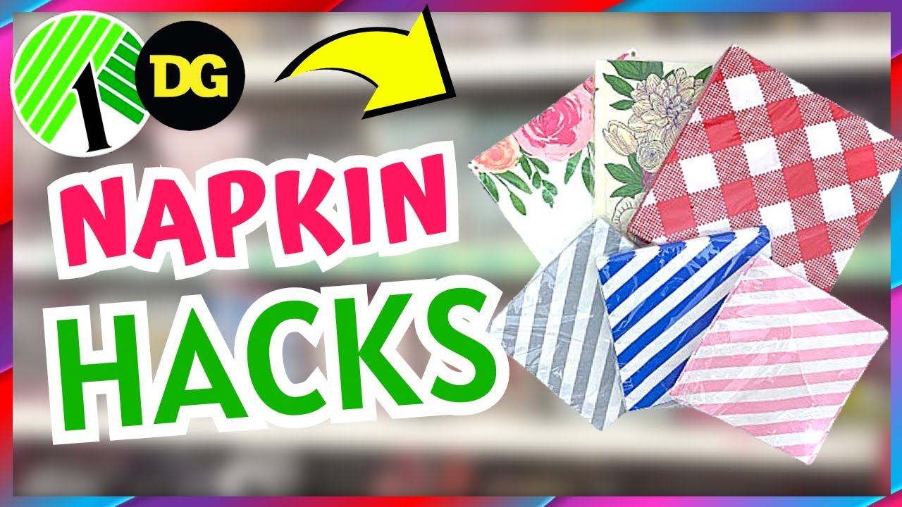IMPRESSIVE NEW Dollar Tree DIYS Using Napkins! Dollar Tree DIYS YouTube