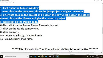 How to Add the BackGround Image in Eclipse