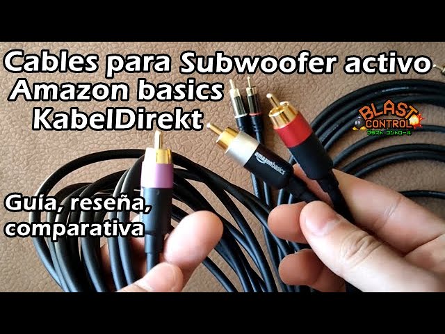 cables de subwoofer  basics vs KabelDirekt/ Guía reseña 