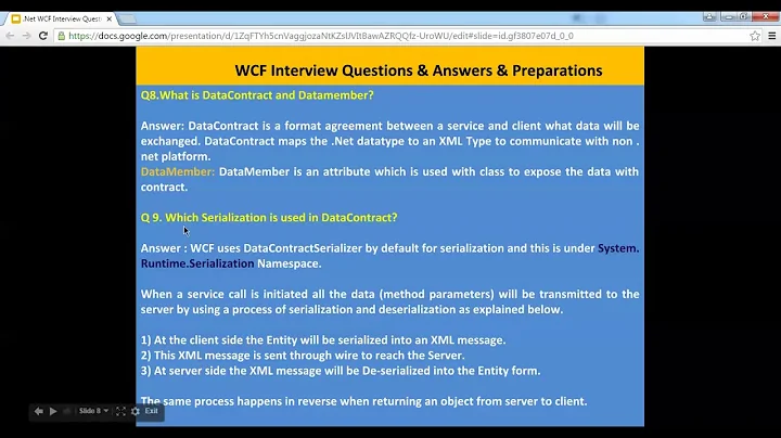 Part4 What is WCF DataContract, DataMember, Use of DataContract, WCF Serialization