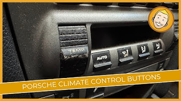 Climate Control Buttons Fix for Porsche 911, Boxster, Cayman - Under 2 minutes to replace them!