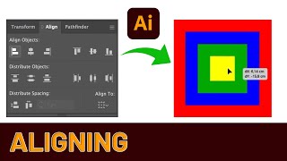 Aligning in Adobe Illustrator - HOW TO TUTORIALS for beginners