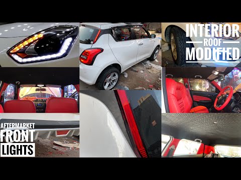 New Swift Modified 2019 Red And Black Interior For Swift