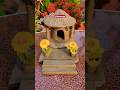 easy to making a mini clay house | mud house #shorts #miniclayhouse