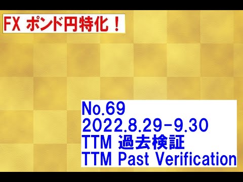 No69 2022 8 29 9 30 TTM 過去検証 TTM Past Verification