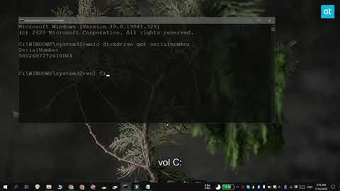 How To Find The Hard Drive Serial Number In Windows