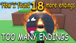 How To Get 18 New Endings in *Too Many Endings* Roblox