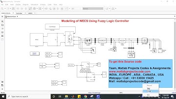 Modelling of WECS Using fuzzy logic controller and DSTATCOM www.matlabprojectscode.com