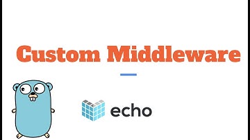 RESTful API in Golang using Echo - custom middleware