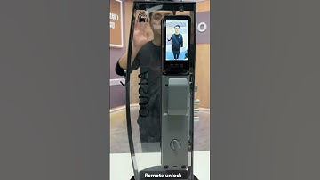 Special arc-shaped door lock3D face recognition + two-way video intercom + TUYA APP + 14 languages ​