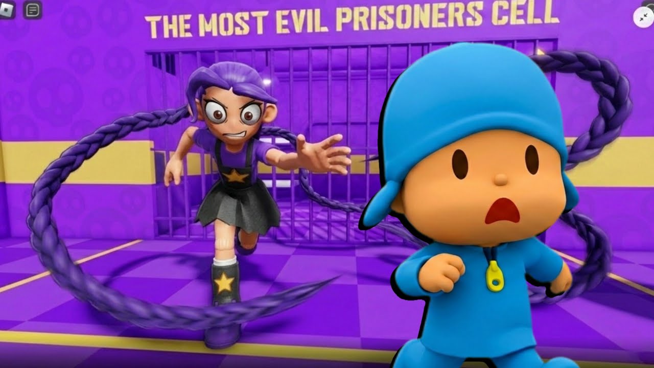CAN POCOYO ESCAPE LILY LOVEBRAIDS PRISON!? 😱 (Roblox Obby)