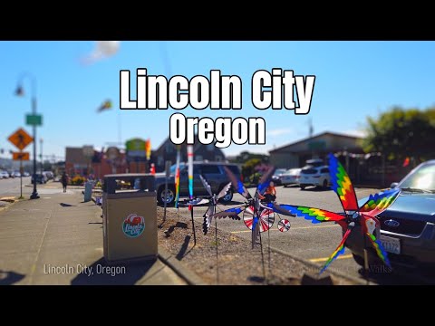 Lincoln City Walking Tour & Chinook Winds Casino Resort Oregon 4k Travel Coastal City