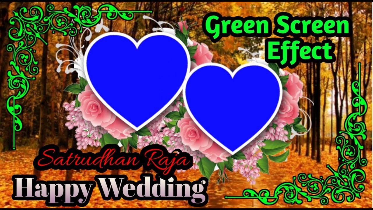 Wedding video effect Green Screen Video 1080p Full HD video