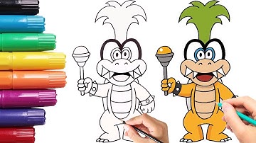 How to Draw Iggy Koopa | Super Mario | Step-by-Step Tutorial