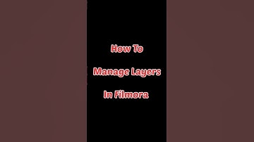 How to manage Layers in filmora | Layer front & back | Tech with madan