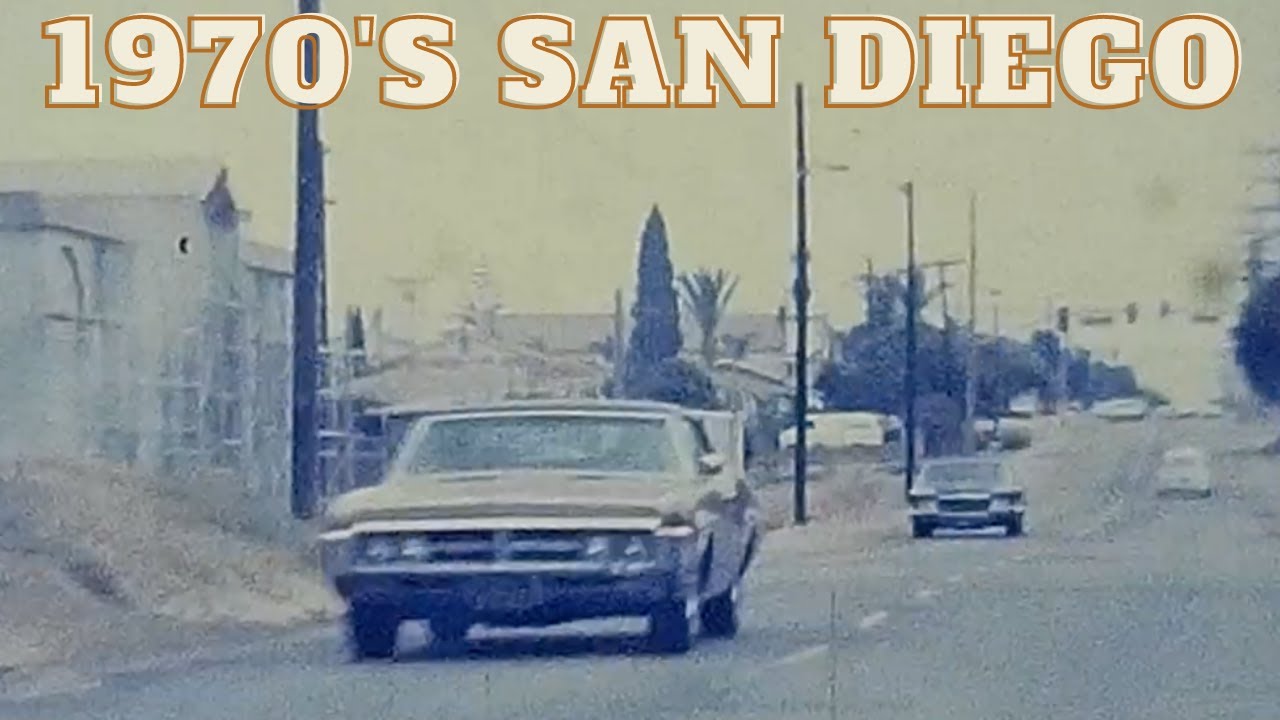 Early 1970's Drive Though Chula Vista - San Diego - California Vintage 8mm  Footage Video 