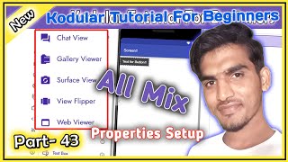 Chat view, Gallery, Surface, View Flipper, All mix Kodular  Beginner Tutorial Part- 43 screenshot 5