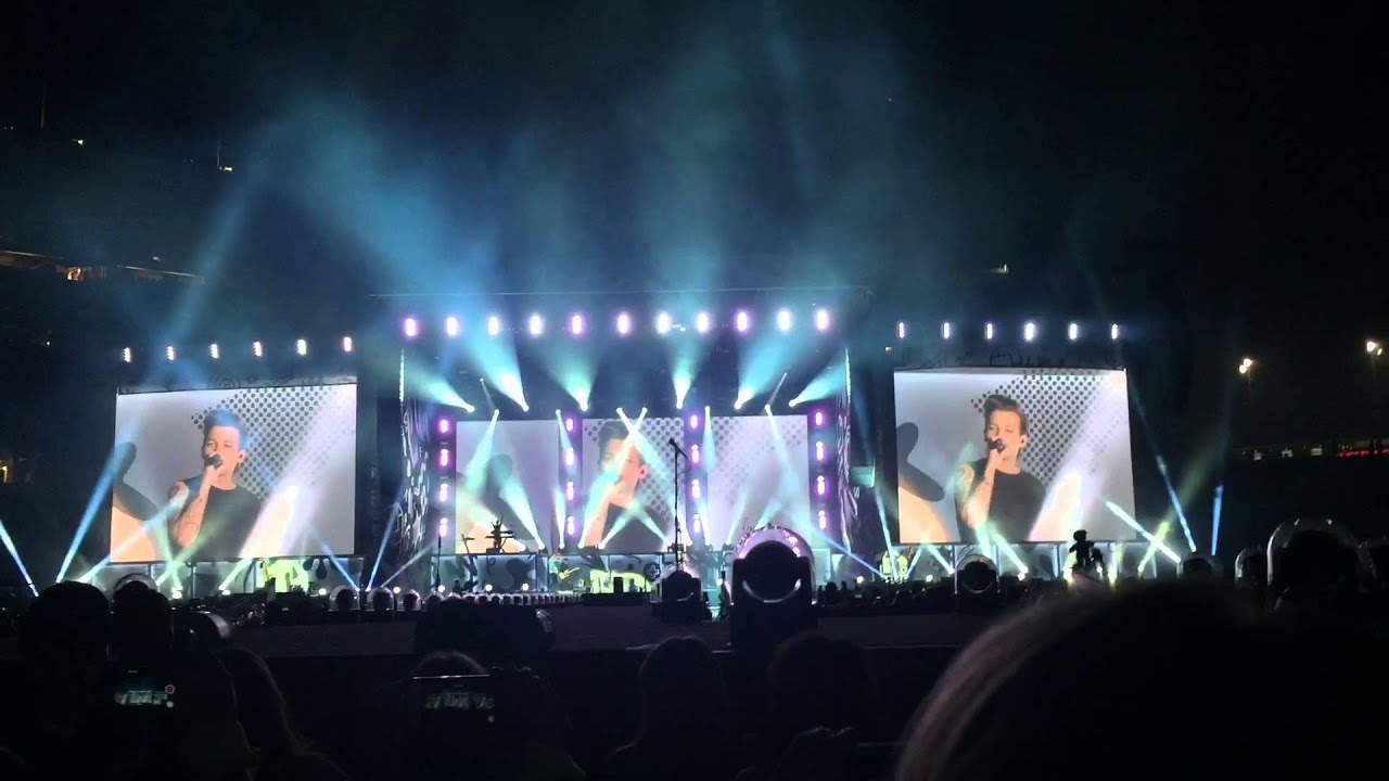 One Direction: Intro Video and Clouds - OTRA Santa Clara Levi's Stadium July 11, 2015