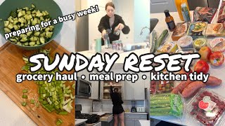 SUNDAY RESET Fridge Clean Out, Grocery Haul,  Weekly Meal Prep, Kitchen Tidy | Get IT ALL DONE