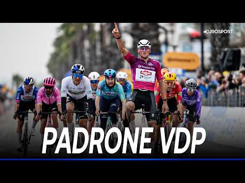 Video VAN DER POEL domina la volata! PELLIZZARI 2° e nuovo LEADER | TIRRENO-ADRIATICO 2026 | ULTIMO KM