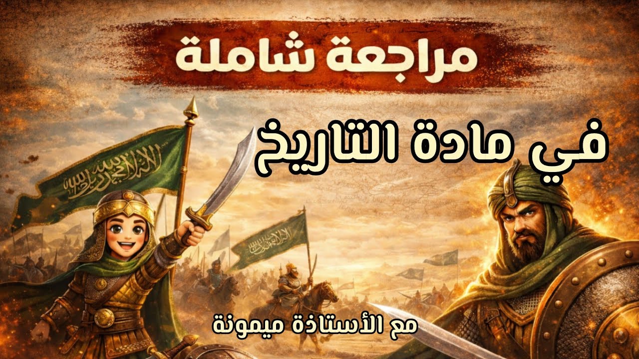 مراجعة شاملة في مادة التاريخ اكثر من 15 تمرين للسنة الرابعة ابتدائي الفصل الثاني 