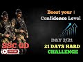 DAY 2/21 SSC GD 21 DAYS HARD CHALLENGE। Improve Your Confidence Level ⏫🔝 #studyvlog #day2#sscgd2026 