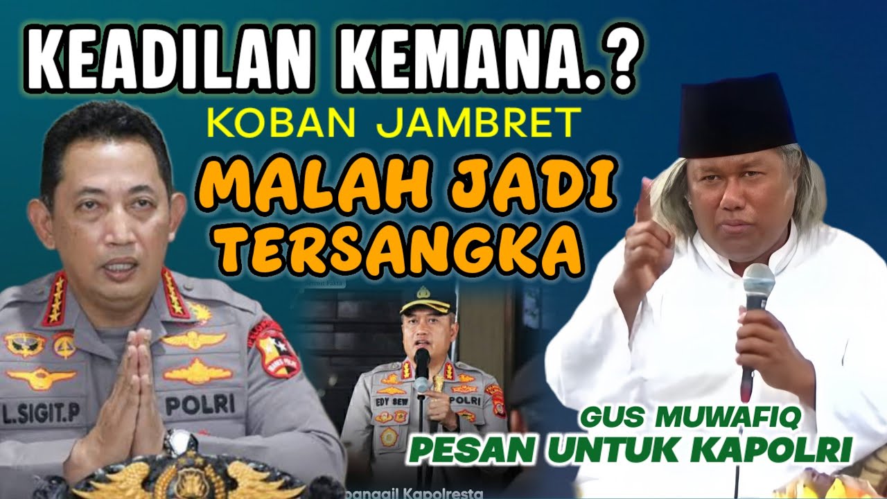 Korban Jambret Jadi Tersangka, Gus Muwafiq Angkat Bicara: pesan untuk kapolri Di Mana Keadilan?