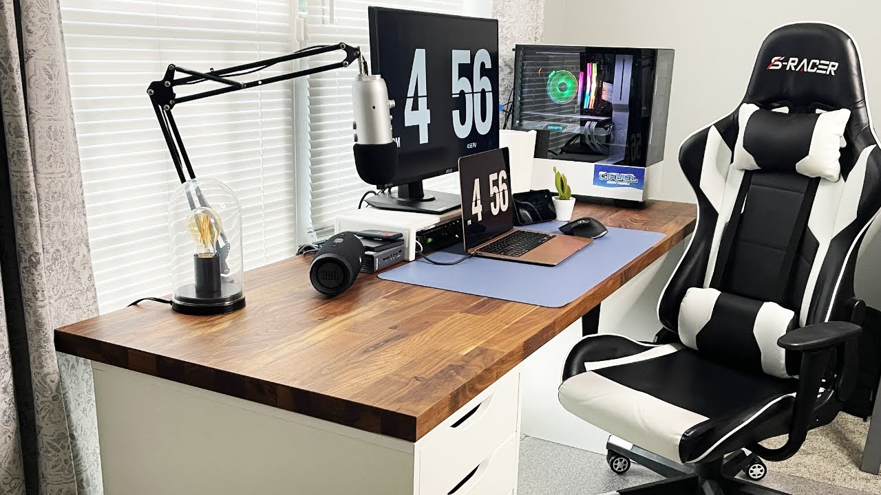 My Ultimate Productivity Desk Setup 2022 - YouTube