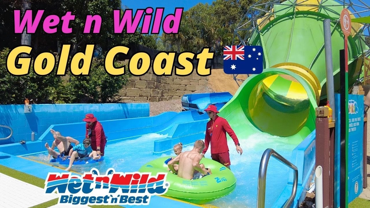 Water Slide Rides at Wet n Wild Gold Coast 🌴 💦
