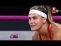Fed Cup. Arantxa Rus vs Aryna Sabalenka