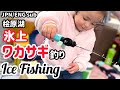 【２歳の挑戦】おじいちゃんと氷上ワカサギ釣り【福島県桧原湖】Ice fishing with Grandpa on a lake in Fukushima@muchaburu.channeru