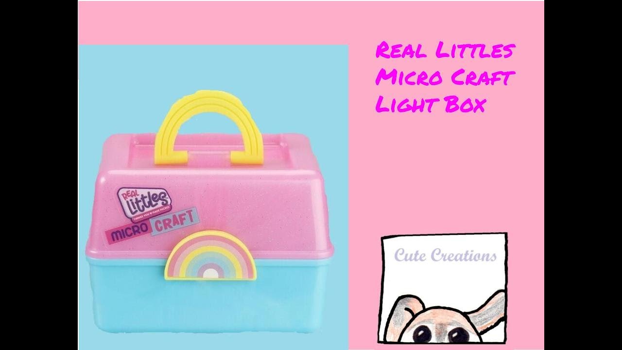 NEW Real Littles Micro Craft kits! DIY Backpack, Canvas, Light Box