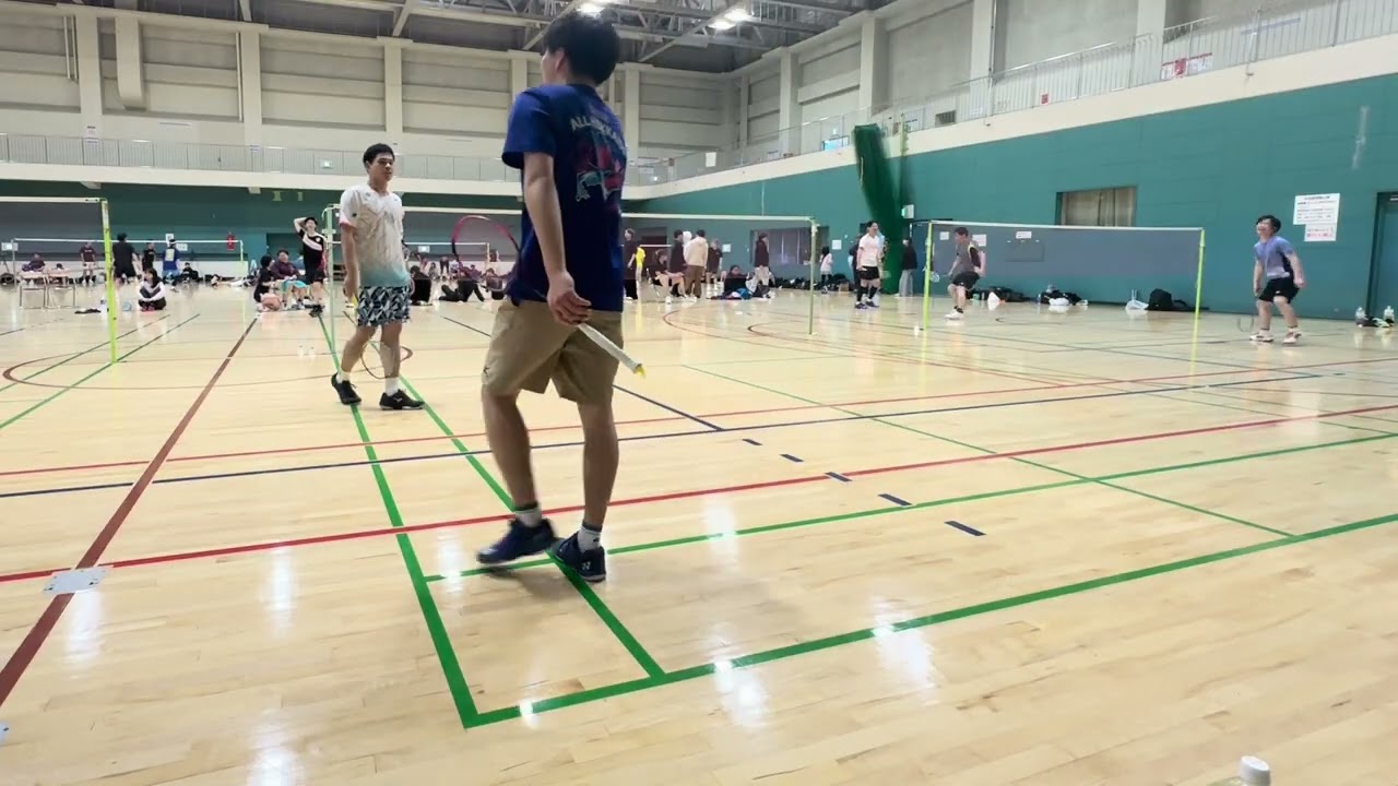 第37回仲良し杯　男子2部　予選2試合目　タク・伊藤　VS　高橋・倉内