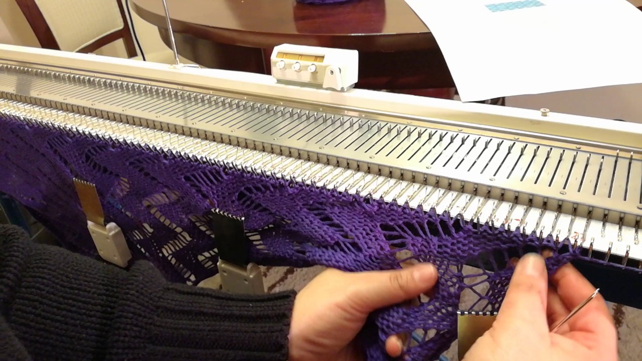 Punto calado a máquina.