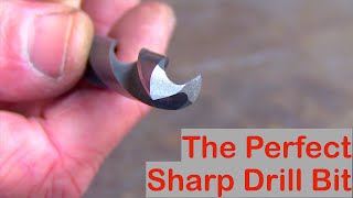 Old Simple Skills:- Razor Sharp Drill Bit,  An Easy Technique !