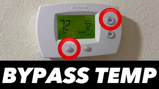 How To Bypass Honeywell Thermostat Temp Controls | Honeywell FocusPro 5000 and 6000